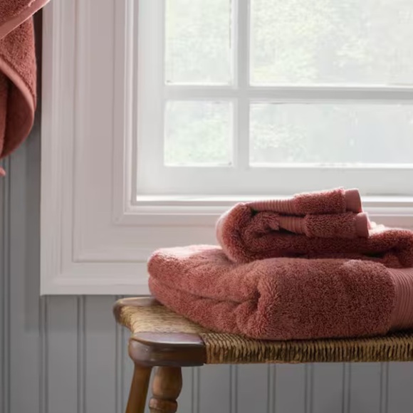 The Company Store Bath Towel Set, 2 Bath, 2 Hand, Legends, Clay Egyptian Cotton - Picture 6 of 10